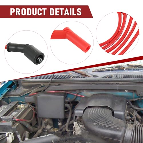 JDMSPEED أسلاك شمعات الإشعال الجديدة من JDMSPEED لأداء عالي بديل لشيفروليه GMC 8.1L Vortec V8 2001-2007 - Image 4