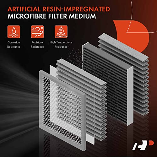 A-Premium 2-PC Engine Air Filter Compatible with Mitsubishi Mirage 2014-2023, Mirage G4 2017-2023, L3 1.2L, Flexible Panel, Replace# 178010Y040 - Image 3