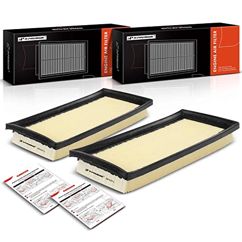 A-Premium 2-PC Engine Air Filter Compatible with Mitsubishi Mirage 2014-2023, Mirage G4 2017-2023, L3 1.2L, Flexible Panel, Replace# 178010Y040 - Image 1