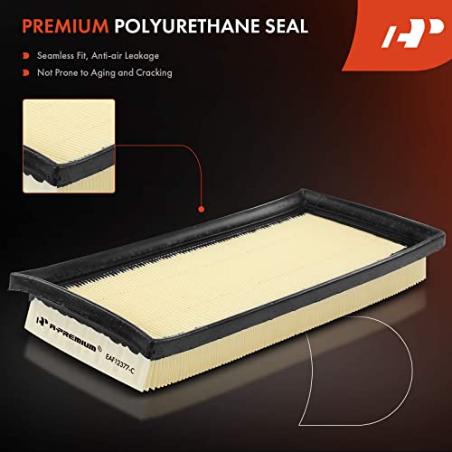A-Premium 2-PC Engine Air Filter Compatible with Mitsubishi Mirage 2014-2023, Mirage G4 2017-2023, L3 1.2L, Flexible Panel, Replace# 178010Y040 - Image 5