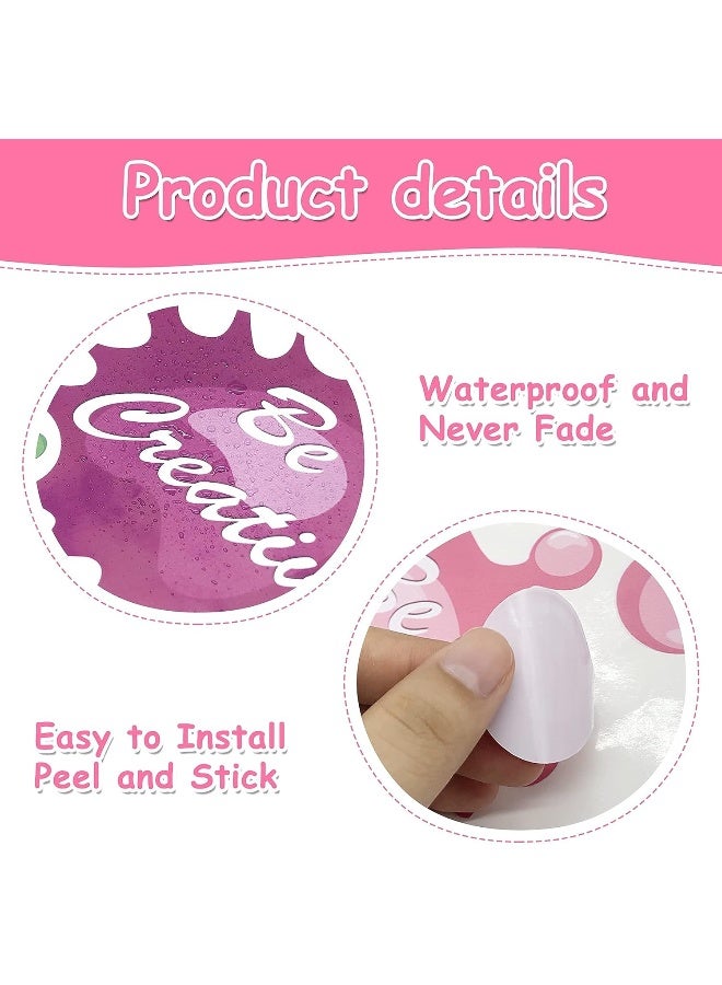 Sinekong Colorful Inspirational Quotes Wall Decals Watercolor Paint Wall Decals Ink Splatter Splotches Wall Stickers Motivational Lettering Positive Sayings Stickers for Kids Classroom Nursery Playroom School - Image 5