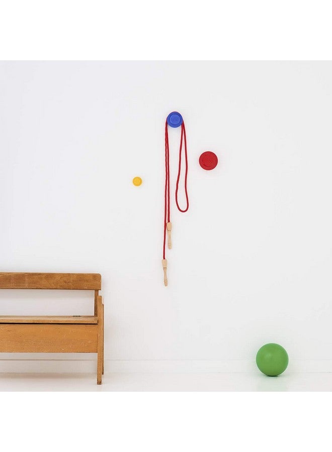 روم كوبنهاغن مجموعة تعليق حائط ليجو من ROOM كوبنهاجن - خطافات ديكورية لغرفة اللعب - أصفر/أحمر/أزرق - Image 3