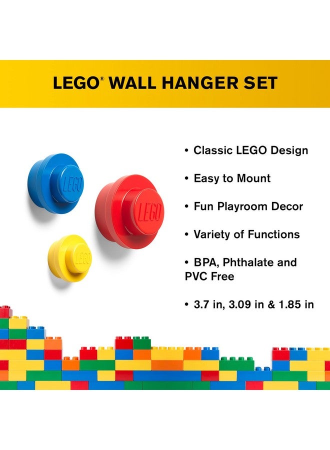 روم كوبنهاغن مجموعة تعليق حائط ليجو من ROOM كوبنهاجن - خطافات ديكورية لغرفة اللعب - أصفر/أحمر/أزرق - Image 2