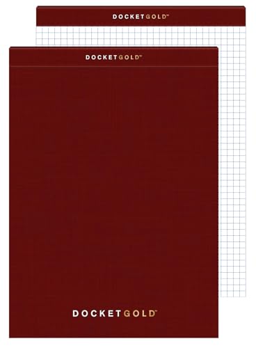 TOPS Docket Gold Project Planner 812 x 1134 Top Bound GraphRuled Front Narrow Ruled Back Black Cover 80 Sheets 63752