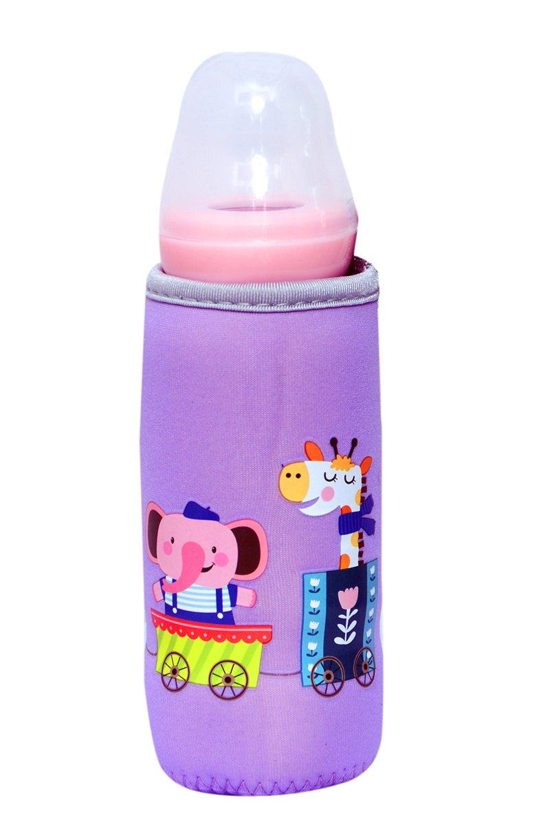 Alya The Cheeky Kidzz Baby Soft Reusable Feeding Bottle Cover Sleeve Printed with Suitable for 120ml 150ml 220ml 240ml Slim Neck Feeding Milk/Water Feeder Bottles (Pack of 2, Sheep-Zebra) - Image 3