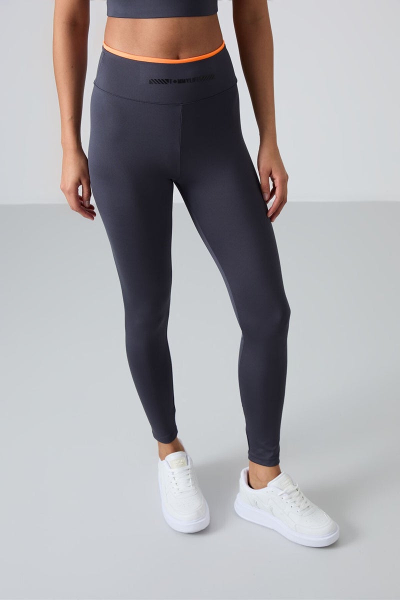 Tommy Life Anthracite Polyester Flexible Standard Fit Performance Women's Tights Set - 95333  - Image 4