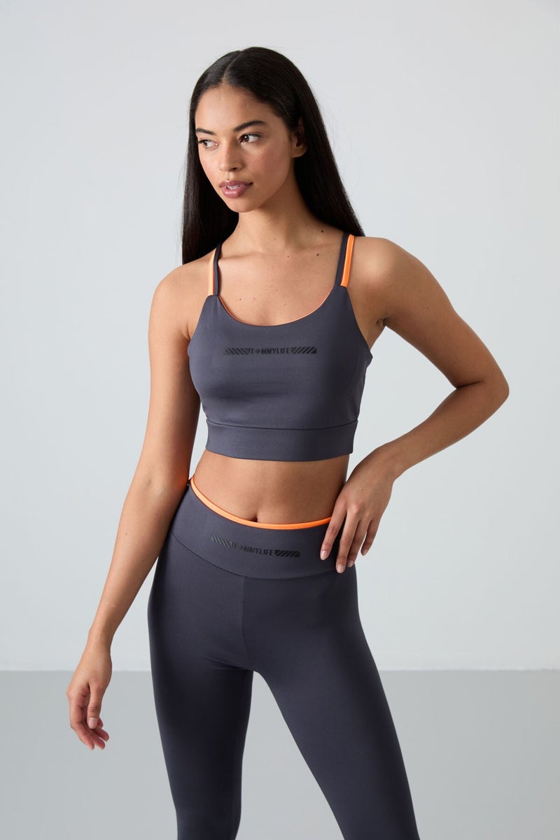 Tommy Life Anthracite Polyester Flexible Standard Fit Performance Women's Tights Set - 95333  - Image 2