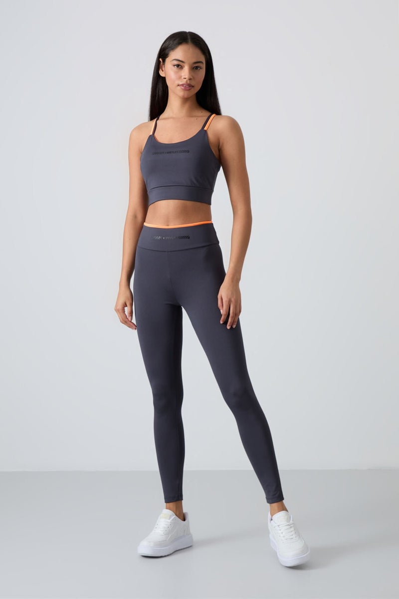 Tommy Life Anthracite Polyester Flexible Standard Fit Performance Women's Tights Set - 95333  - Image 1