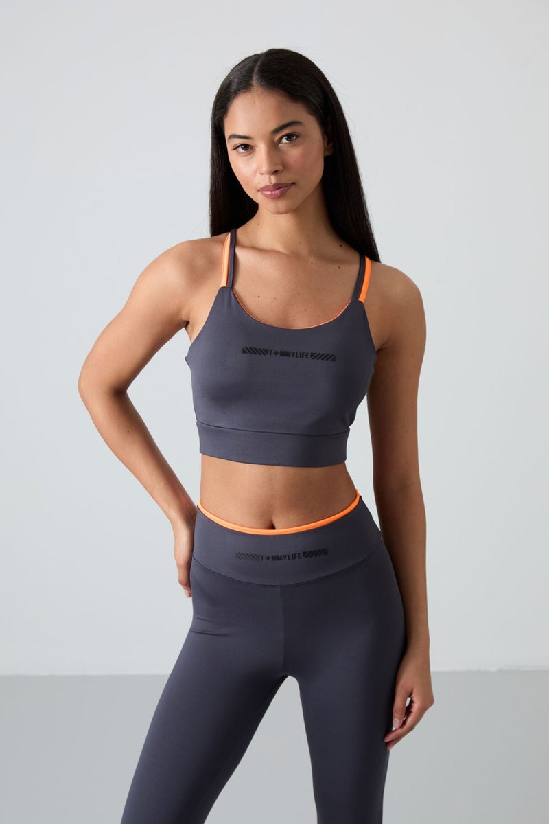 Tommy Life Anthracite Polyester Flexible Standard Fit Performance Women's Tights Set - 95333  - Image 5