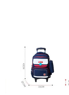 Generic NUZKI Trolley School Bag 2 in 1 Wheeled Backpack, Removable Trolley, Easy Transition from Backpack to Rolling Luggage - Ideal Kids Bookbag for School and Travel  - Image 5