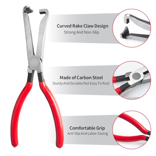 WAMEIJU 5 Pieces Electrical Disconnect Pliers for Cars, Automotive Electrical Plug Connector Disconnect Tool and Connector Separator and Hose Clamp Pliers - Image 4