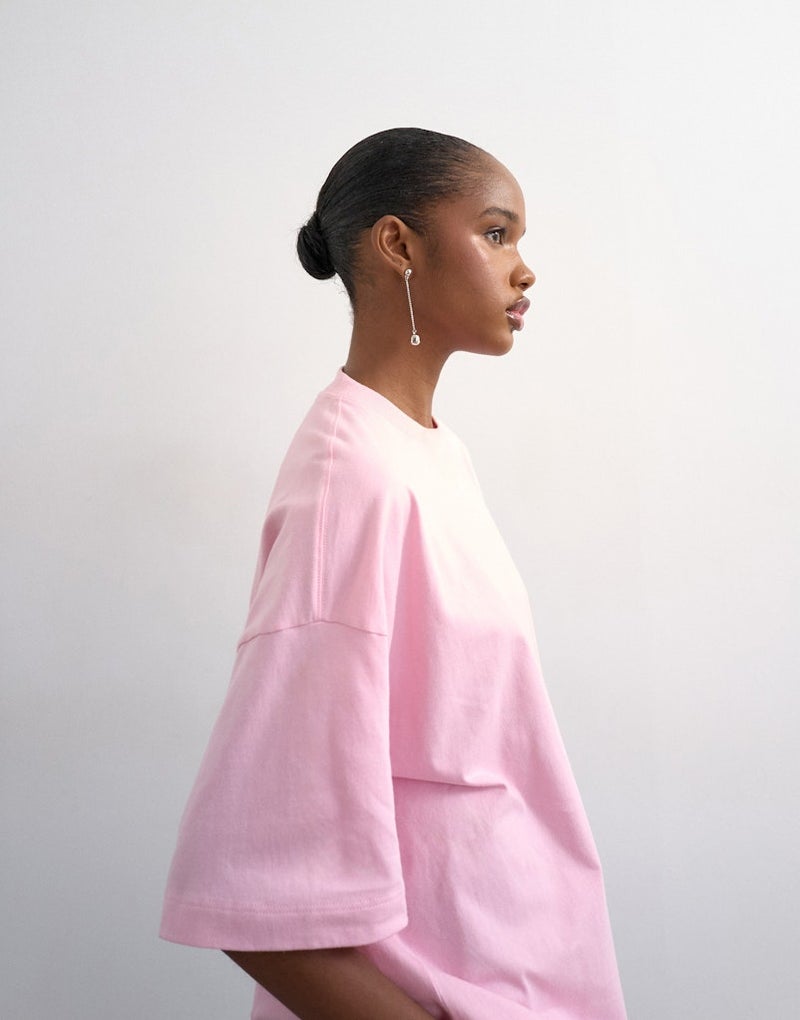 TOPSHOP Knitted Drop Shoulder T-shirt - Image 3