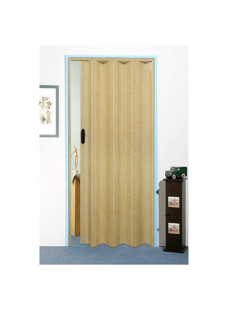 KNP KNP Folding Sliding Doors (210cm Height x 100cm Width) (Light Ivory) these doors offer smooth folding and sliding functionality, making them perfect for optimizing space 