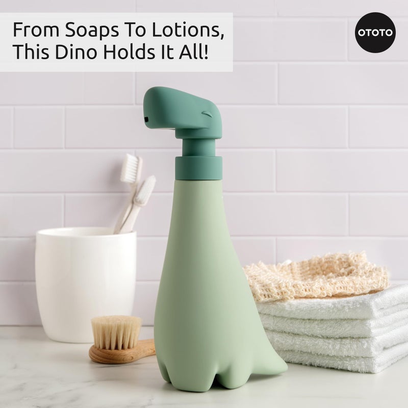 OTOTO New Soapasaurous Dino Hand Soap Dispenser - Cute Bathroom Accessories, Liquid Dish Soap Dispenser, Dinosaur, Cute Kitchen Accessories, Gifts for Kids - Image 4