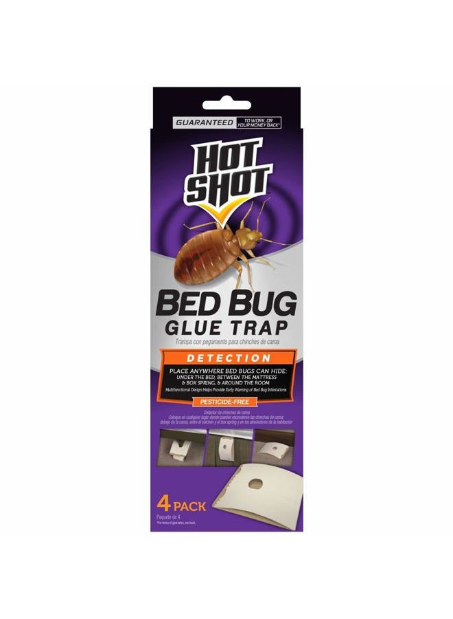 Hot Shot Bed Bug Glue Trap 4 ct - Image 1