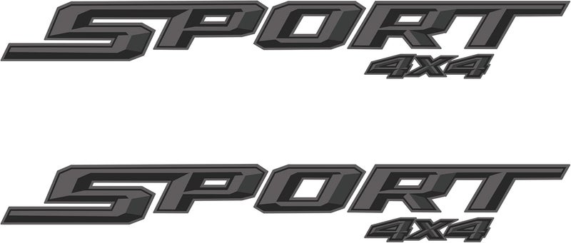 GOLD HOOK Sport 4x4 Decals for Ford F150 XLT 2015-2023 - Premium Charcoal Replacement Stickers - Image 1