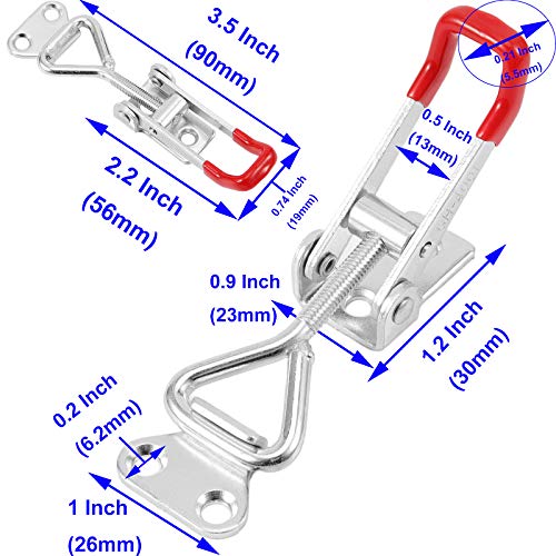 KOHAND 30 PCS 4001 Heavy Duty Quick Release Pull Latch Toggle Clamp, Clamps with 330 Lbs Holding Capacity for Cabinet Door Table Storage Box Home Office Factory - Image 2