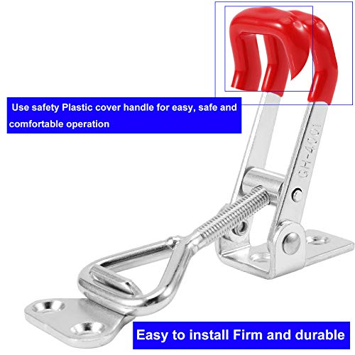 KOHAND 30 PCS 4001 Heavy Duty Quick Release Pull Latch Toggle Clamp, Clamps with 330 Lbs Holding Capacity for Cabinet Door Table Storage Box Home Office Factory - Image 3