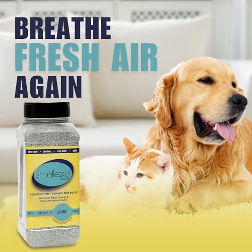 SMELLEZE Natural Urine Smell Removal Deodorizer: 2 lb. Granules Stops Urine Stench - Image 2
