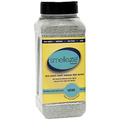 SMELLEZE Natural Urine Smell Removal Deodorizer: 2 lb. Granules Stops Urine Stench - Image 1
