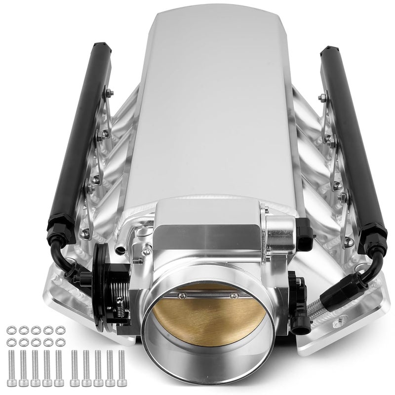 TEMSONE 92MM Intake Manifold with Throttle Body and Fuel Rails for Chevrolet GMC Pontiac LS Series - Image 1