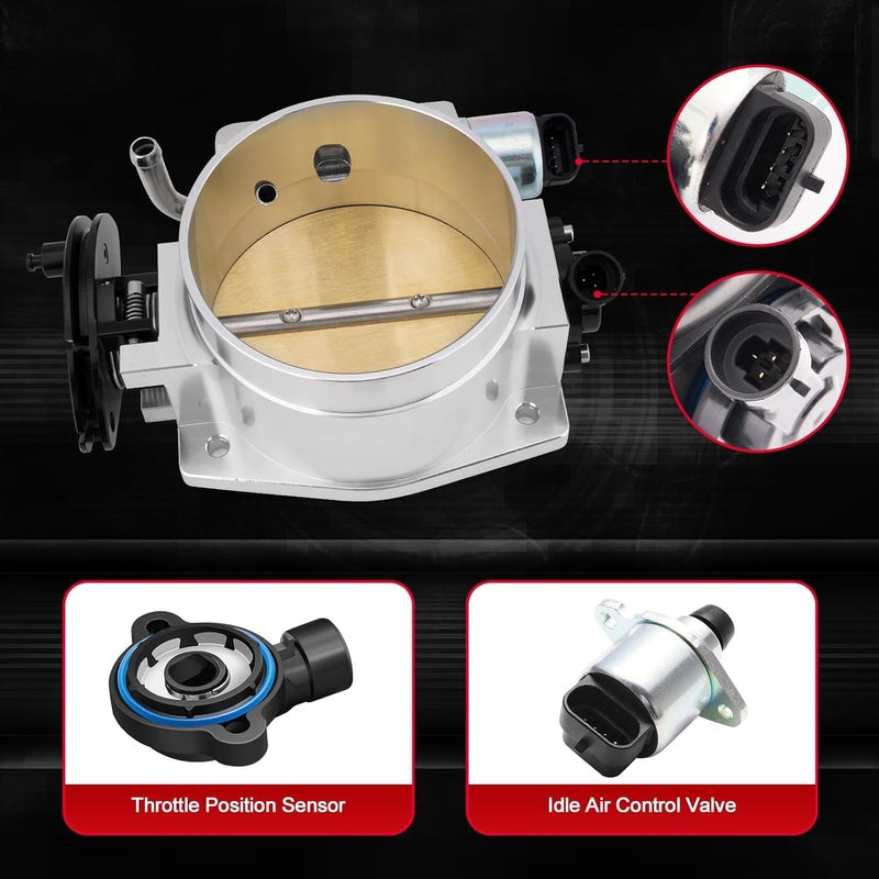 TEMSONE 92MM Intake Manifold with Throttle Body and Fuel Rails for Chevrolet GMC Pontiac LS Series - Image 4