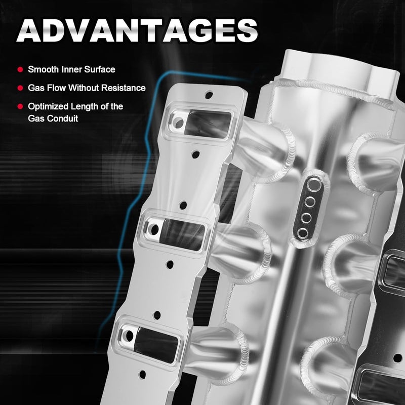 TEMSONE 92MM Intake Manifold with Throttle Body and Fuel Rails for Chevrolet GMC Pontiac LS Series - Image 5