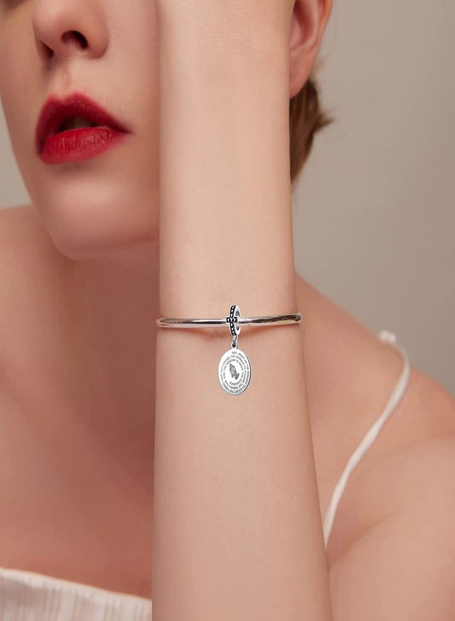 QeenseKc Serenity Prayer Medal Pendant Charm Praying Hands Bead for Pandora Bracelet - Image 5