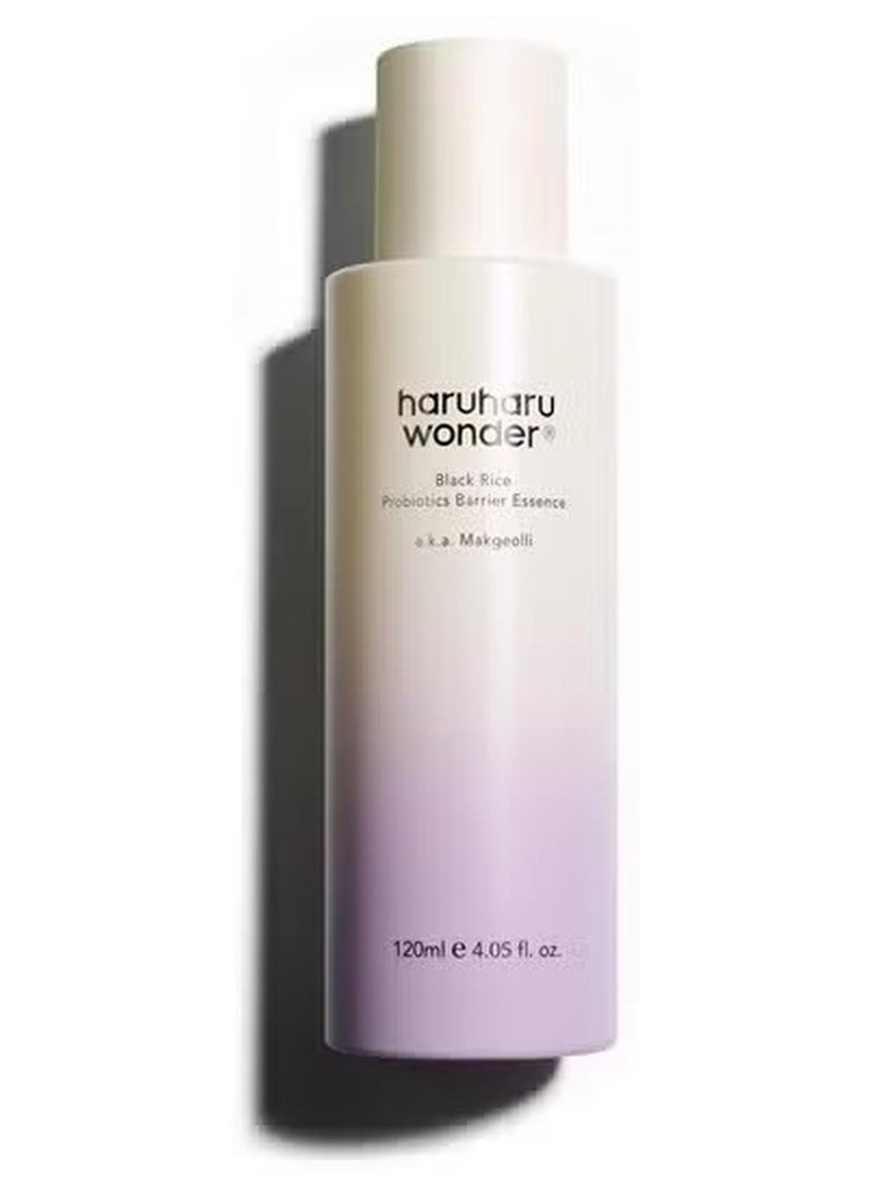 هارو هارو وندر haruharu Wonder Black Rice Probiotics Barrier Essence 4.05 fl. oz. ، جوهر الحبر لتعزيز حاجز الجلد مع السيراميدات ، المكونات المخمر ، التهدئة ، الترطيب ، السحب - Image 1