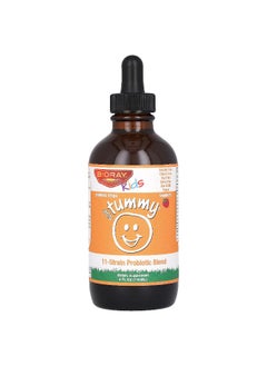 BIORAY Bioray, Kids, NDF Tummy, 11-Strain Probiotic Blend, Raspberry, 4 fl oz (118 ml) 