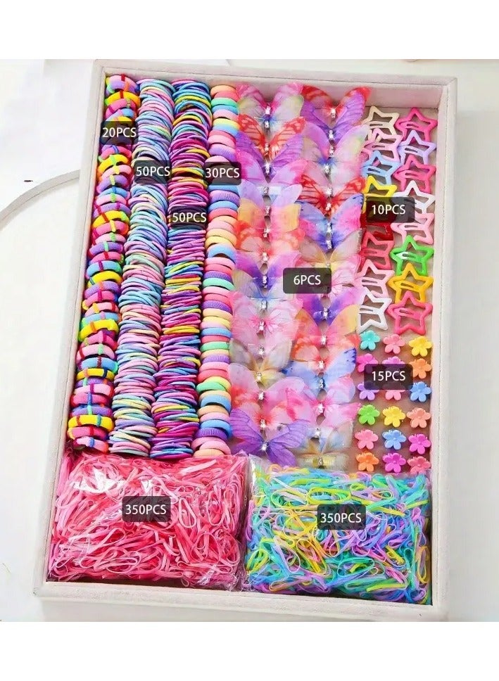 881pcs Hair Clip Set with Headbands, Butterfly Clips, Star BB Clips, Small Paw Clips & More – Large Variety Hair Accessories for Women & Girls, Cute & Stylish Daily Use, Perfect for All Seasons - Image 3