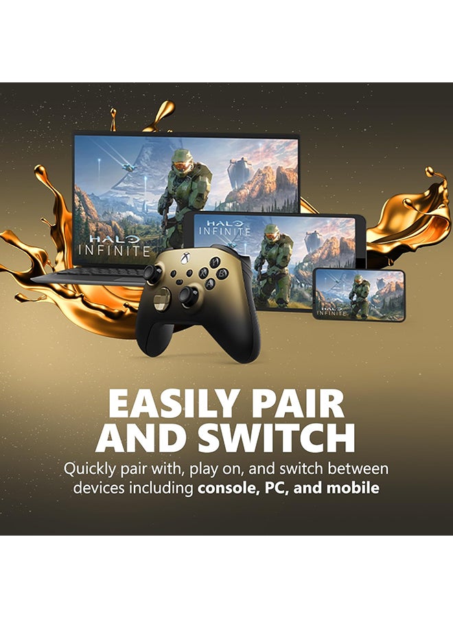 مايكروسوفت وحدة تحكم Xbox اللاسلكية إصدار Gold Shadow الخاص - Image 4