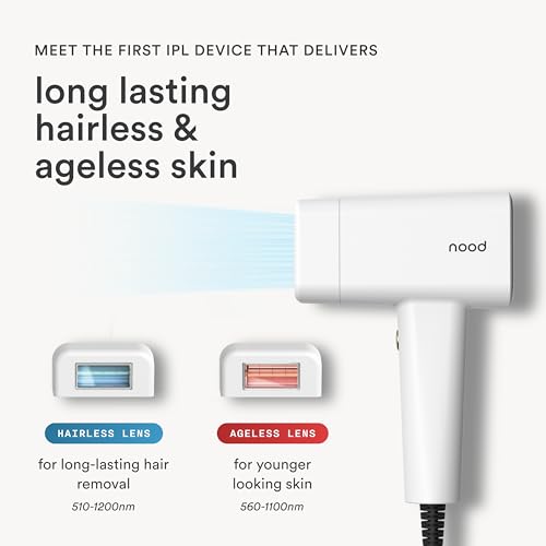 Nood NEW Nood™ Flasher Pro — IPL Laser Hair Removal Device for Women & Men with Sapphire Cooling — Pain-free & Permanent, Visible Results After First Use & Works Everywhere Hair Grows — Gloss White - Image 2