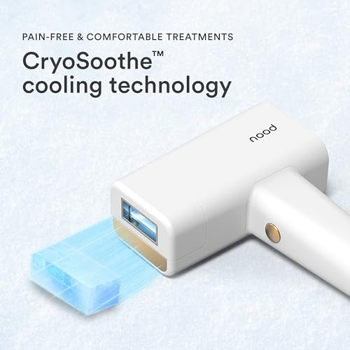 Nood NEW Nood™ Flasher Pro — IPL Laser Hair Removal Device for Women & Men with Sapphire Cooling — Pain-free & Permanent, Visible Results After First Use & Works Everywhere Hair Grows — Gloss White - Image 5