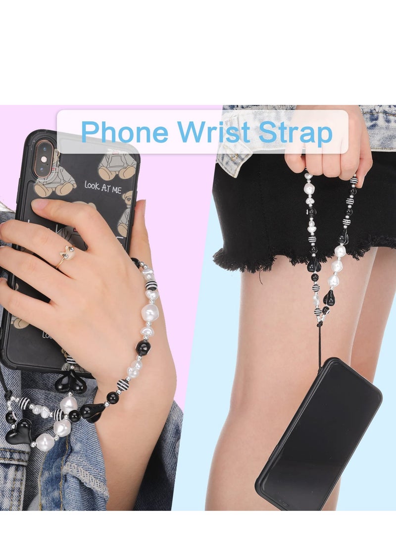 SYOSI Phone Charm Phone Charm String Phone Chain Strap Cute Vintage Keychains Beaded Phone Strap Cell Phone Charms - Image 2