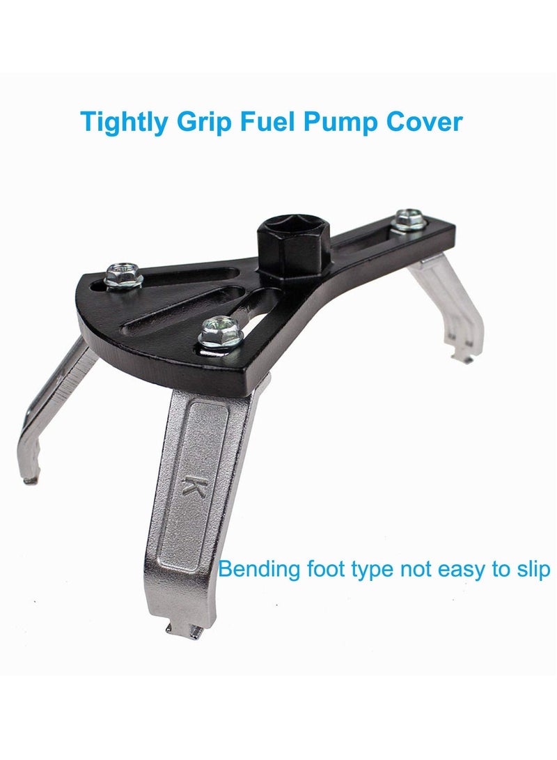 شو وو Universal Fuel Pump Removal Tool, Adjustable Lock Ring Tank Repair Kit, 5.31" to 7.17" Spanner - Image 5