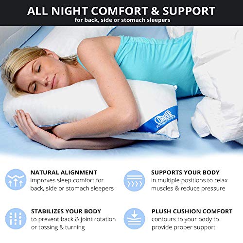 Contour L Shaped Bed & Body Support Pillow for Side Sleepers - Image 2