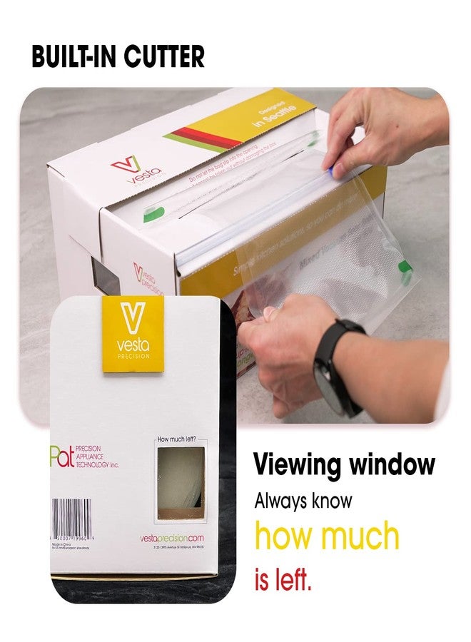 V Vesta Precision Vacuum Sealer Roll (11” x 150’) Keeper with Cutter - Premium Seal Bags for Food Saver, Ideal for Meal Prep, Sous Vide, and Storage, Vesta Precision - Image 3