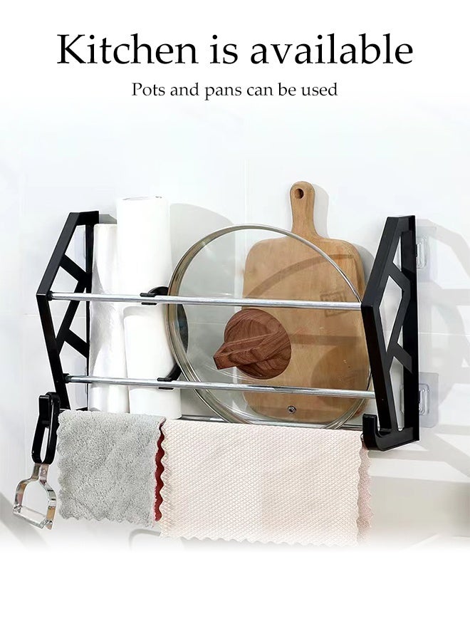 DUNISO Shoe Rack with hooks,No Drill Wall Mounted Shoe  Organizer,Shoe Storage Holder for Shoes, Towels & Accessories,Space Saving - Image 4