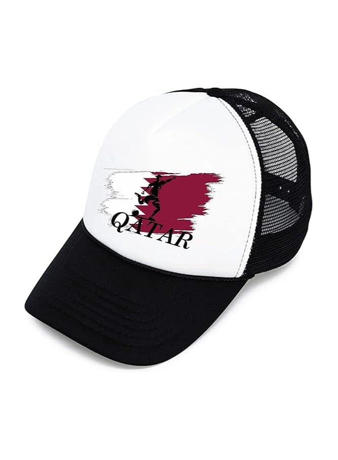Qatar Sports Cap With Adjustment Plastic Snap Closure For Men And Women - Image 2
