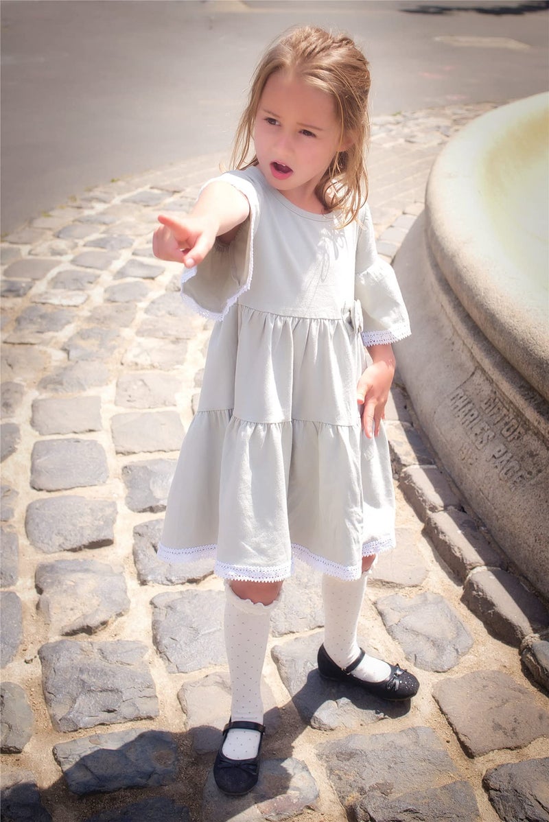 Otter MOMO Toddler/Little Girls Mary Jane Ballerina Flats Shoes Slip-on School Party Dress Black Shoes Size 6 - Image 5