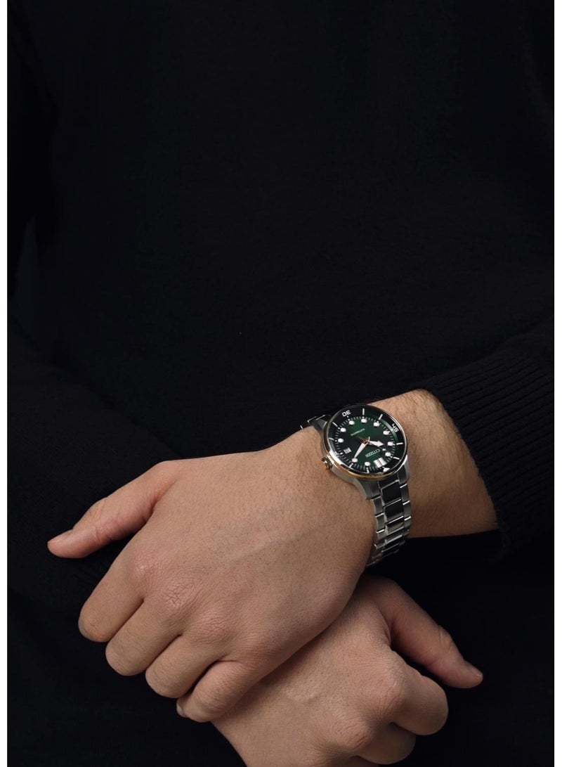 Citizen NJ0196-80X Men's Automatic Green Dial Watch - Image 4