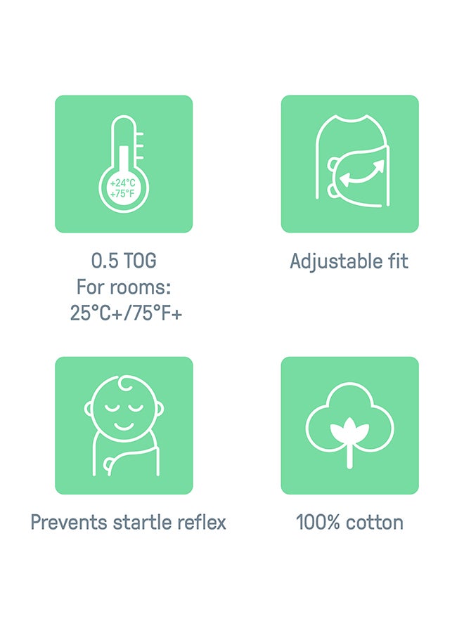 SwaddleMe - Summer Infant by Ingenuity Arms Free Convertible Swaddle - Dash Lines, 3 - 6 Months - Image 1