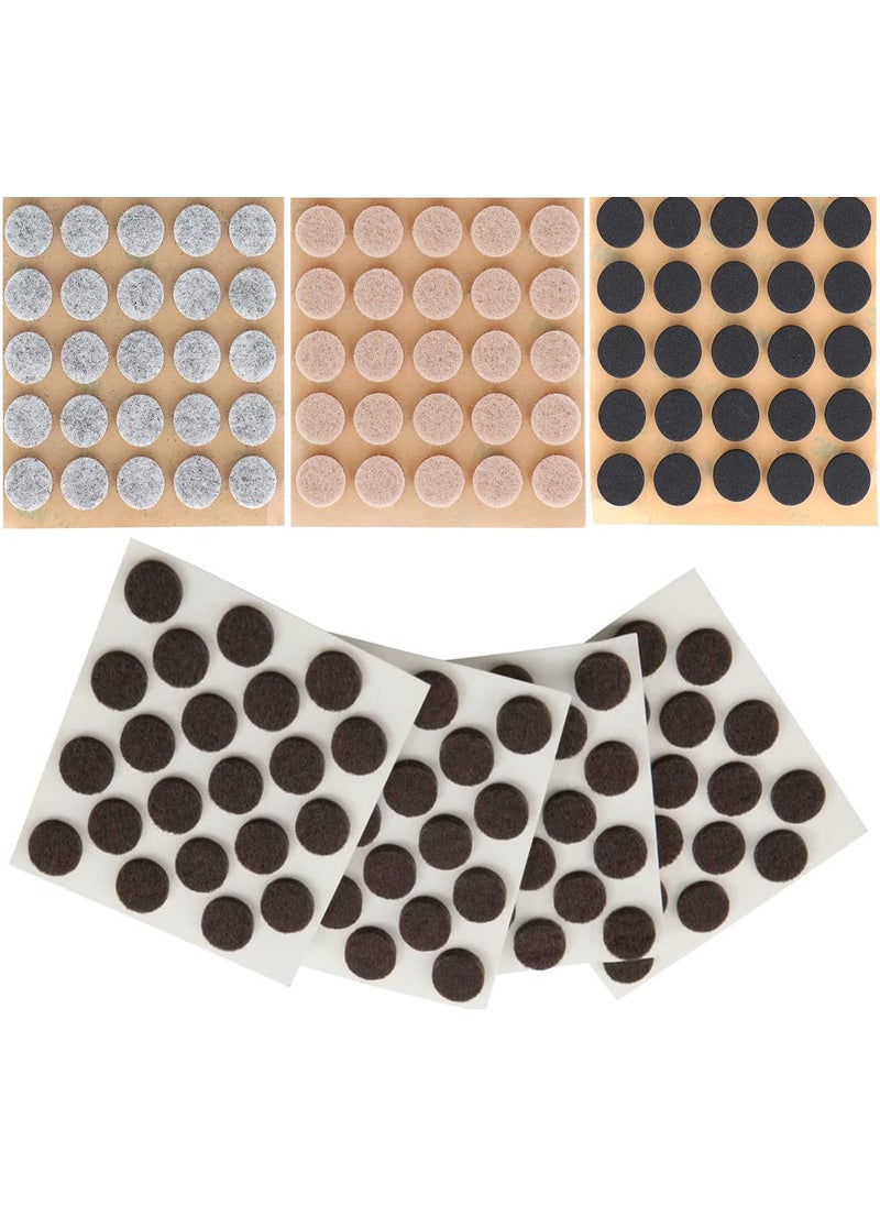 DIY Crafts DIY Crafts 250 Pcs, Grey, Furniture Felt Pads Diameter Round Self Adhesive Protects Kitchen Cabinets, Drawers, Desks and Furniture Against Bumps and Scratches 25mm (250 Pcs, Grey)  - Image 1