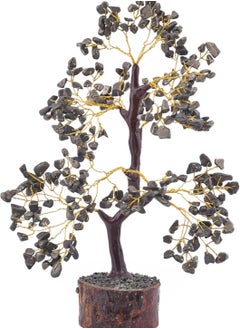 REBUY REBUY Golden Pyrite Stone Tree with 350 Chips - Home Decor & Money Attraction, Wealth and Abundance  - Image 1