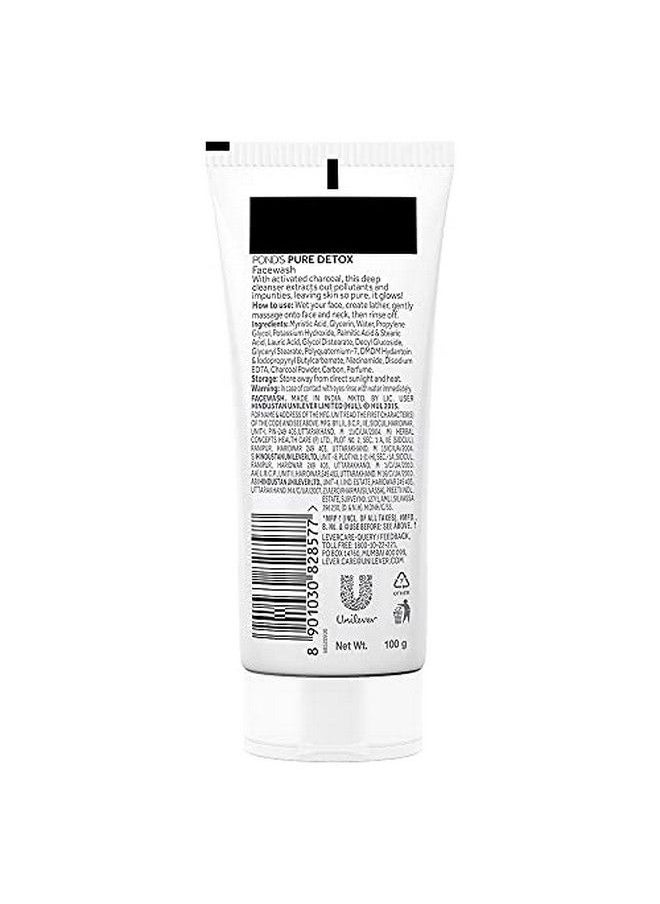Pond's Pure Detox Anti-Pollution Purity Face Wash With Activated Charcoal, 100 G  - Image 3