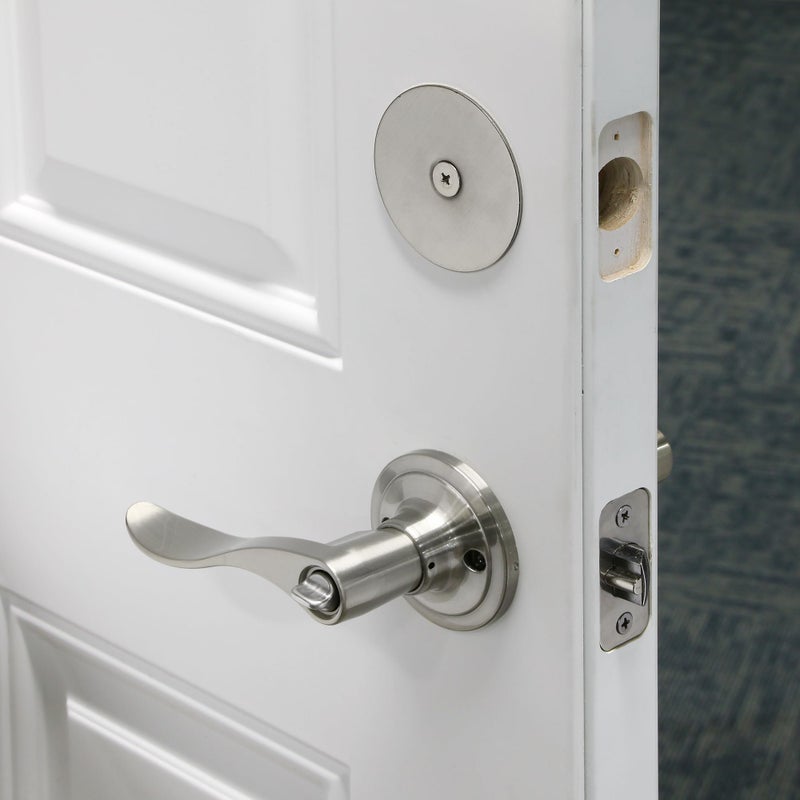 Prime-Line U 10446 Steel Door Hole Cover Plate, Satin Nickel (Single Pack) - Image 5
