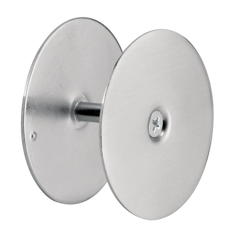 Prime-Line U 10446 Steel Door Hole Cover Plate, Satin Nickel (Single Pack) - Image 1