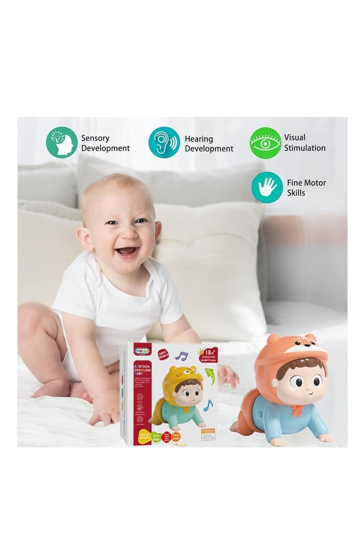 Baby Crawling Toys, Electric Crawling Toy,Infant Tummy Time Toys with Music,Educational Toy for Baby's Crawling and Head Lifting,Musical Crawling Toy for Infants 0-3-6 7 8 9 10 12-18 Months,,Early Education Light Up Music Walking Toys,Ideal Gift for Kids - Image 3