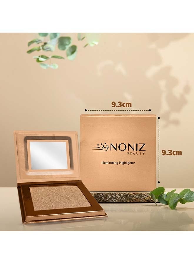 NONIZ BEAUTY Powder Highlighter - Metallic Shimmer Highlighting Makeup Powder  (Sparkle) - Image 5